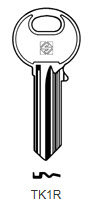 Toon details voor Silca Cilindersleutel staal TK1R Afbeelding van Silca Cilindersleutel staal TK1R