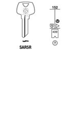 Toon details voor Silca Cilindersleutel staal SAR5R Afbeelding van Silca Cilindersleutel staal SAR5R