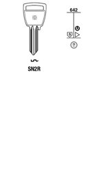 Toon details voor Silca Cilindersleutel staal SN2R Afbeelding van Silca Cilindersleutel staal SN2R