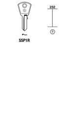 Toon details voor Silca Cilindersleutel staal SSP1R Afbeelding van Silca Cilindersleutel staal SSP1R