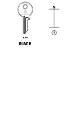 Toon details voor Silca Cilindersleutel staal RGM1R Afbeelding van Silca Cilindersleutel staal RGM1R