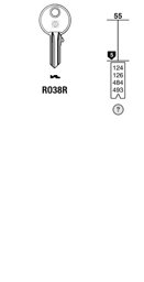 Toon details voor Silca Cilindersleutel staal RO38R Afbeelding van Silca Cilindersleutel staal RO38R