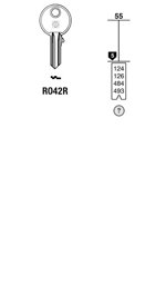Toon details voor Silca Cilindersleutel staal RO42R Afbeelding van Silca Cilindersleutel staal RO42R