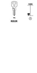 Toon details voor Silca Cilindersleutel staal RO53R Afbeelding van Silca Cilindersleutel staal RO53R