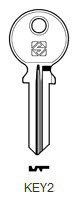 Toon details voor Silca Cilindersleutel staal KEY2 Afbeelding van Silca Cilindersleutel staal KEY2