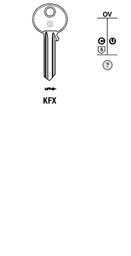 Toon details voor Silca Cilindersleutel staal KFX Afbeelding van Silca Cilindersleutel staal KFX
