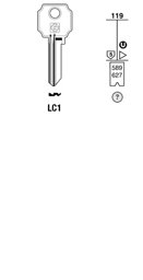 Toon details voor Silca Cilindersleutel staal LC1 Afbeelding van Silca Cilindersleutel staal LC1