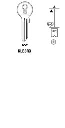 Toon details voor Silca Cilindersleutel staal KLE3RX Afbeelding van Silca Cilindersleutel staal KLE3RX