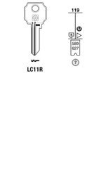 Toon details voor Silca Cilindersleutel staal LC11R Afbeelding van Silca Cilindersleutel staal LC11R