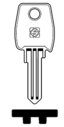 Toon details voor Silca Cilindersleutel staal LF2 Afbeelding van Silca Cilindersleutel staal LF2