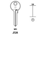 Toon details voor Silca Cilindersleutel staal JT2R Afbeelding van Silca Cilindersleutel staal JT2R