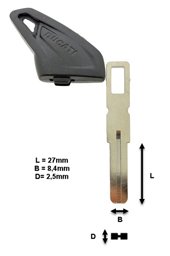 Toon details voor Lege transpondersleutel DUCATI motor DCA-07 Afbeelding van Lege transpondersleutel DUCATI motor DCA-07