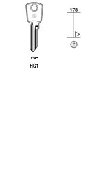 Toon details voor Silca Cilindersleutel staal HG1 Afbeelding van Silca Cilindersleutel staal HG1