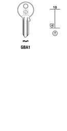 Toon details voor Silca Cilindersleutel staal GBA1 Afbeelding van Silca Cilindersleutel staal GBA1