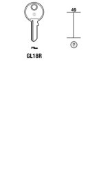 Toon details voor Silca Cilindersleutel staal GL18R Afbeelding van Silca Cilindersleutel staal GL18R