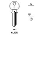 Toon details voor Silca Cilindersleutel staal GL12R Afbeelding van Silca Cilindersleutel staal GL12R