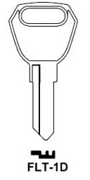 Toon details voor Cilindersleutel brass FLT-1D Afbeelding van Cilindersleutel brass FLT-1D