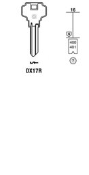 Toon details voor Silca Cilindersleutel staal DX17R Afbeelding van Silca Cilindersleutel staal DX17R