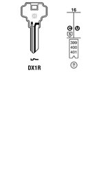 Toon details voor Silca Cilindersleutel staal DX1R Afbeelding van Silca Cilindersleutel staal DX1R