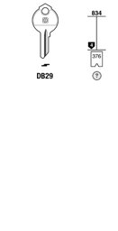 Toon details voor Silca Cilindersleutel staal DB29 Afbeelding van Silca Cilindersleutel staal DB29