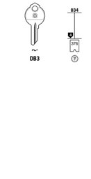 Toon details voor Silca Cilindersleutel staal DB3 Afbeelding van Silca Cilindersleutel staal DB3