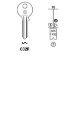 Toon details voor Silca Cilindersleutel staal CC2R Afbeelding van Silca Cilindersleutel staal CC2R