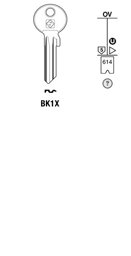 Toon details voor Silca Cilindersleutel staal BK1X Afbeelding van Silca Cilindersleutel staal BK1X