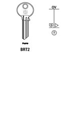 Toon details voor Silca Cilindersleutel staal BRT2 Afbeelding van Silca Cilindersleutel staal BRT2