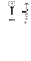 Toon details voor Silca Cilindersleutel staal BUR2R Afbeelding van Silca Cilindersleutel staal BUR2R