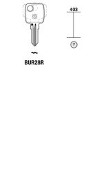 Toon details voor Silca Cilindersleutel staal BUR28R Afbeelding van Silca Cilindersleutel staal BUR28R