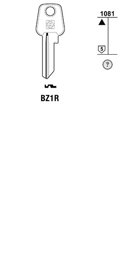 Toon details voor Silca Cilindersleutel staal BZ1R Afbeelding van Silca Cilindersleutel staal BZ1R