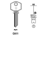 Toon details voor Silca Cilindersleutel staal CA11 Afbeelding van Silca Cilindersleutel staal CA11