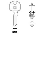 Toon details voor Silca Cilindersleutel staal BAI1 (K1) Afbeelding van Silca Cilindersleutel staal BAI1 (K1)