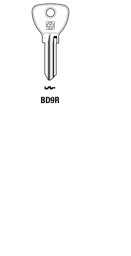 Toon details voor Silca Cilindersleutel staal BD9R Afbeelding van Silca Cilindersleutel staal BD9R