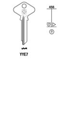 Toon details voor Silca Cilindersleutel brass YYE7 Afbeelding van Silca Cilindersleutel brass YYE7