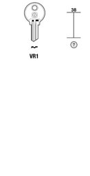 Toon details voor Silca Cilindersleutel brass VR1 Afbeelding van Silca Cilindersleutel brass VR1