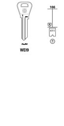 Toon details voor Silca Cilindersleutel brass WEI9 Afbeelding van Silca Cilindersleutel brass WEI9