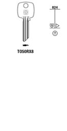 Toon details voor Silca Cilindersleutel brass TO50RX8 Afbeelding van Silca Cilindersleutel brass TO50RX8