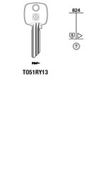 Toon details voor Silca Cilindersleutel brass TO51RY13 Afbeelding van Silca Cilindersleutel brass TO51RY13