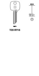 Toon details voor Silca Cilindersleutel brass TO51RY18 Afbeelding van Silca Cilindersleutel brass TO51RY18