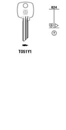 Toon details voor Silca Cilindersleutel brass TO51Y1 Afbeelding van Silca Cilindersleutel brass TO51Y1