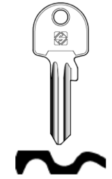 Toon details voor Silca Cilindersleutel brass UL050XL Afbeelding van Silca Cilindersleutel brass UL050XL