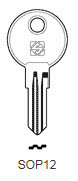 Toon details voor Silca Cilindersleutel brass SOP12 Afbeelding van Silca Cilindersleutel brass SOP12