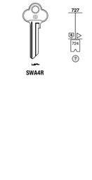 Toon details voor Silca Cilindersleutel brass SWA4R Afbeelding van Silca Cilindersleutel brass SWA4R