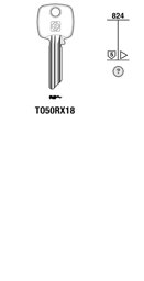 Toon details voor Silca Cilindersleutel brass TO50RX18 Afbeelding van Silca Cilindersleutel brass TO50RX18