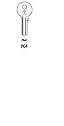 Toon details voor Silca Cilindersleutel brass PC4 Afbeelding van Silca Cilindersleutel brass PC4