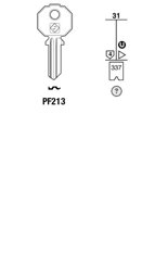 Toon details voor Silca Cilindersleutel brass PF213 Afbeelding van Silca Cilindersleutel brass PF213