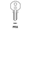 Toon details voor Silca Cilindersleutel brass PF5S Afbeelding van Silca Cilindersleutel brass PF5S