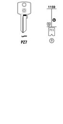 Toon details voor Silca Cilindersleutel brass PZ7 Afbeelding van Silca Cilindersleutel brass PZ7