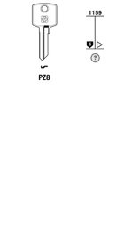 Toon details voor Silca Cilindersleutel brass PZ8 Afbeelding van Silca Cilindersleutel brass PZ8
